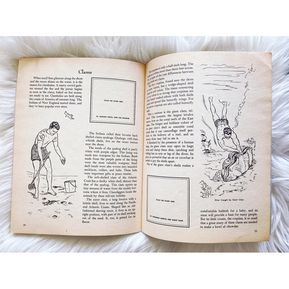 Vintage The Golden Stamp Book of Animals of the Sea 1974 Collectible Stamp Book - Picture 6 of 8